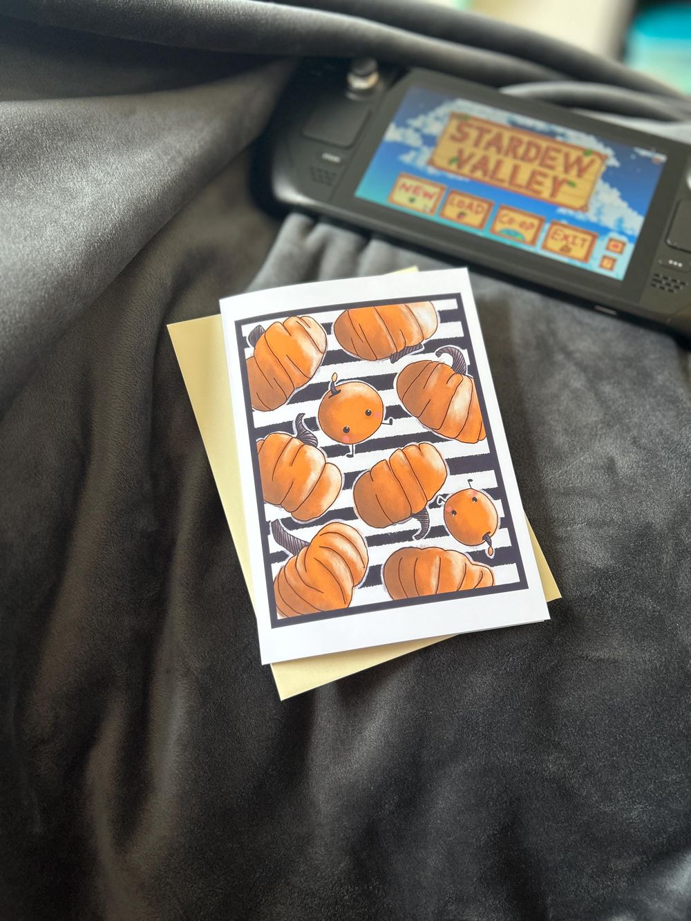 Pumpkin Junimo Greeting Card | Spirit's Eve Spirits Eve | 5"...